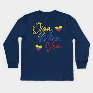 Oiga Mire Vea Kids Long Sleeve T-Shirt